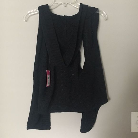 NWT Xhilaration Black Sweater Vest Medium - Picture 2 of 4